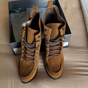 H by Halston Brown Suede Heeled Boots